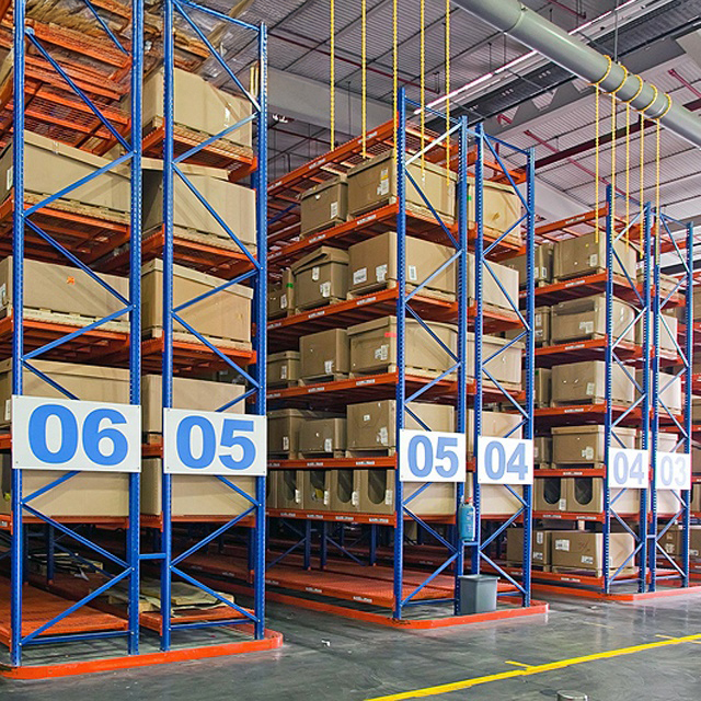 Industrial Warehouse Storage Steel Racking System Heavy Duty Very Narrow Aisle Racking