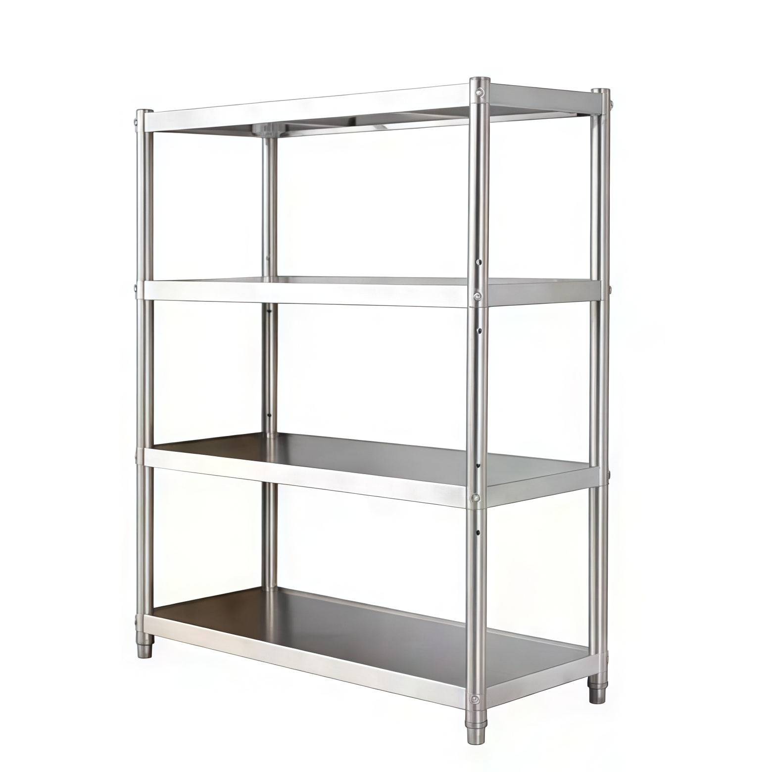 Customized Stainless Steel Countertop Shelving Units with Self-Cleaning Coating Modular Expandability Heavy-Duty Capacity