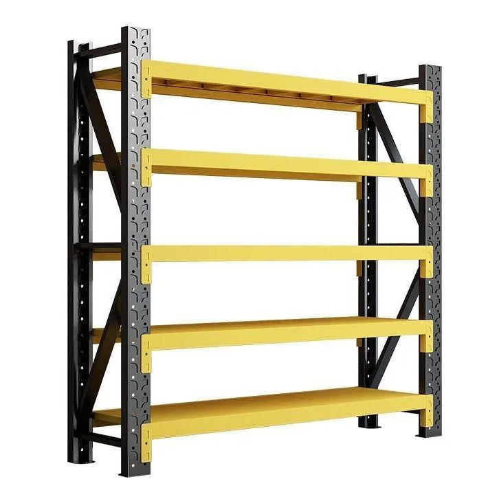Heavy Duty Steel Storage Rack Adjustable Metal Shelving Boltless Warehouse Storage Shelves Medium Duty Industrial Rack