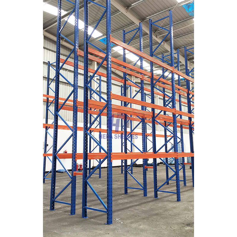 Customization Pallet Racking System Beams Metal Pallet Storage Racking Push Back Pallet Racking Narrow Aisle Pallet Racking