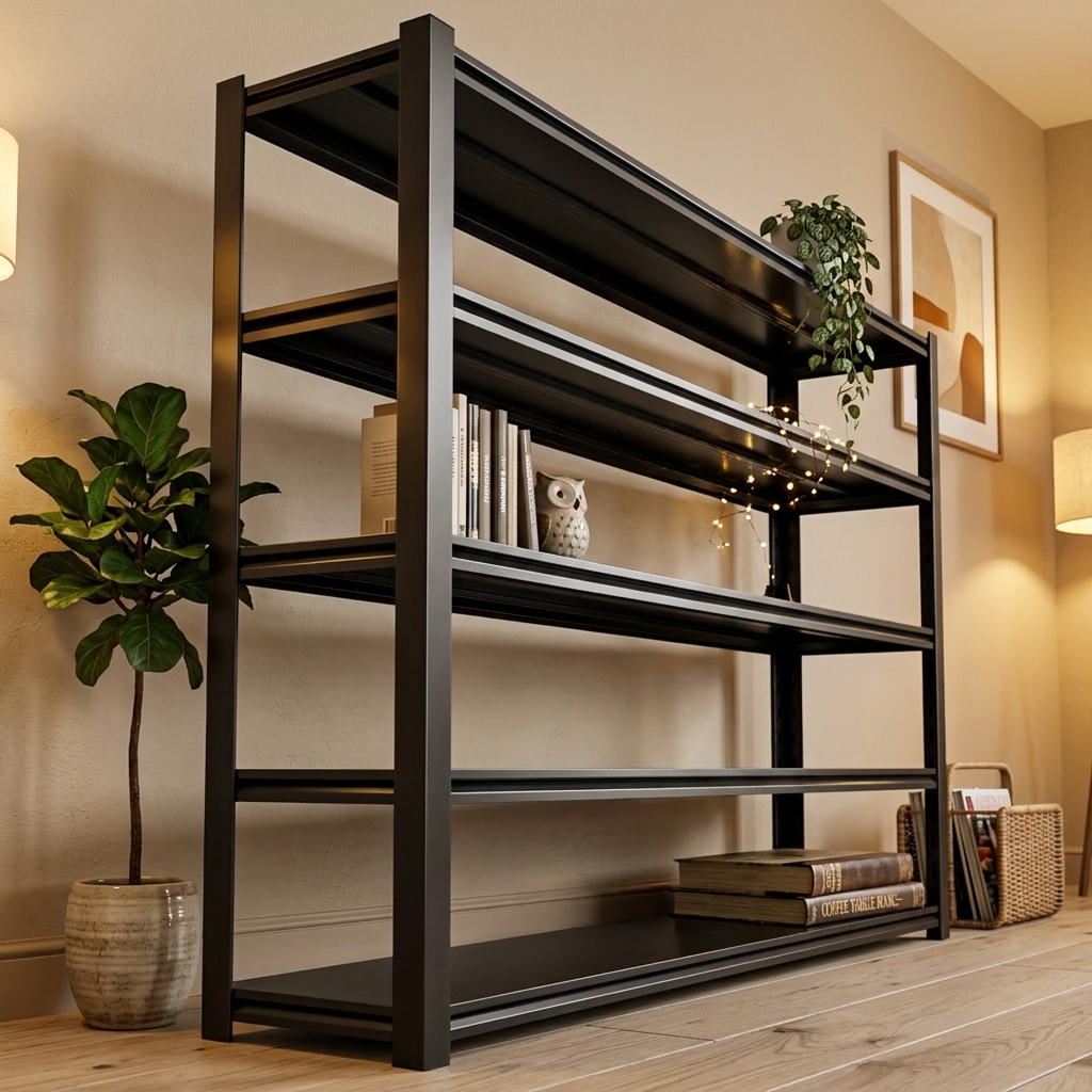 Multi Layer Steel Storage Shelf Boltless Assembly Metal Shelving Rack for Garage Home Kitchen Furniture