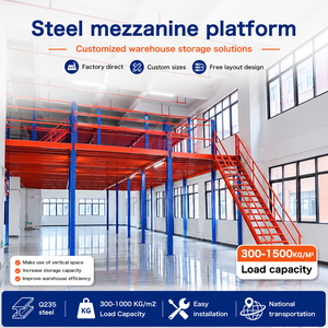 Industrial Warehouse Mezzanine Rack Heavy Duty Steel Storage Platform Multi Tier Shelving Space Saving Equipment