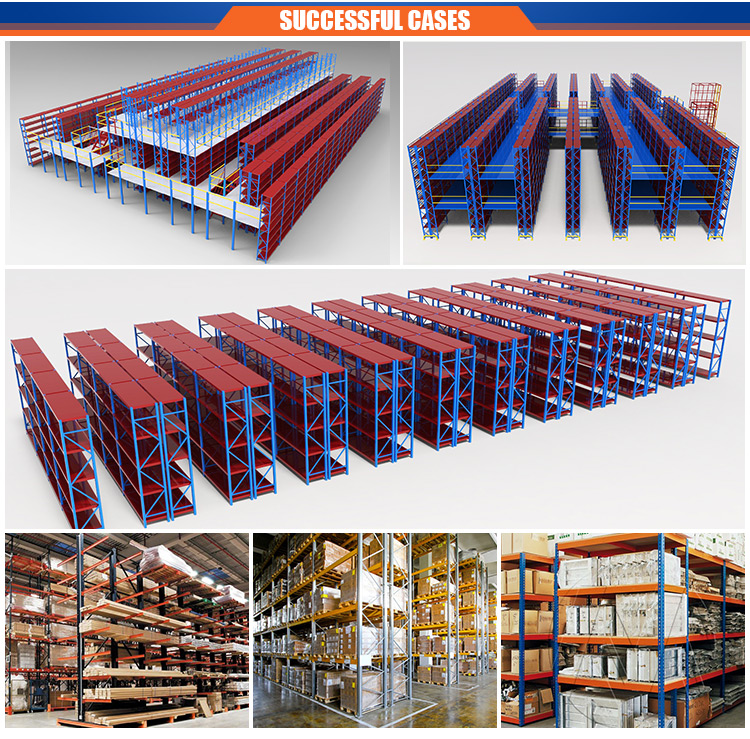 Heda Manufacture Factory Heavy Duty Industrial Warehouse Storage Rack Shelf Steel Racking System for Stacking Racks & Shelves