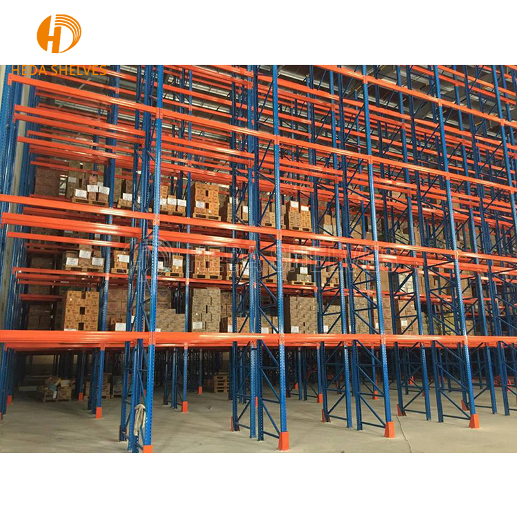 1000-4000kg Load Heavy Duty Warehouse Racking System Strong Load-bearing Steel Pallet Rack Shelves for Factory Storage