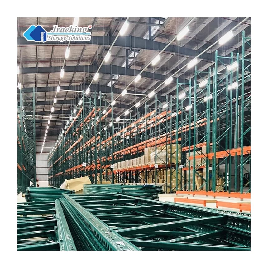 Jracking US Standard Steel Warehouse Storage Racks In Stocks Heavy Duty Teardrop Pallet Racking System
