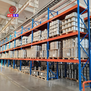 High-Density Steel Grow Racks Adjustable Warehouse Shelving System with Solid Wood Shelves
