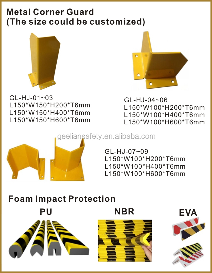Reflective Safety Protector for Pallet Racking Uprights Customized Colors Wholesale Column Corner Guard Racking Post Protector