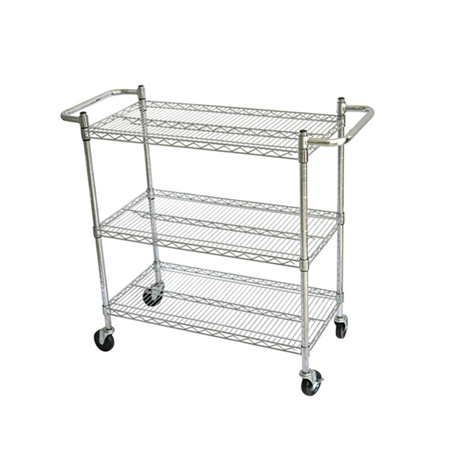 Industrial Commercial Wire Metal Shelving Rack Chrome Plated Carbon Steel High Capacity Eco-Friendly Durable Modern Living Shoes