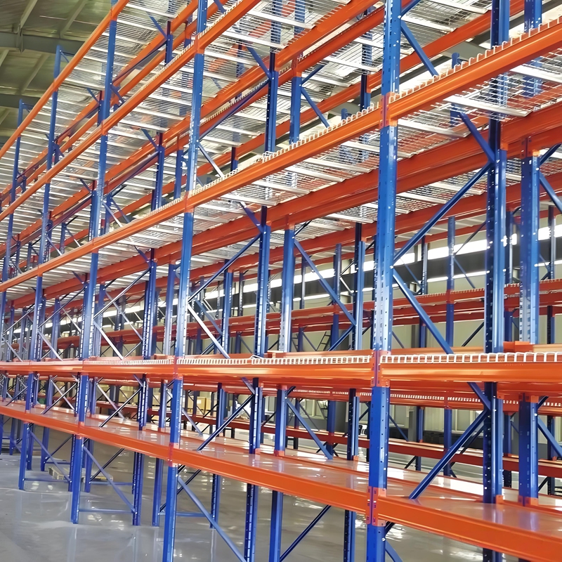 Industrial Steel Heavy-Duty Drive-In Pallet Rack Adjustable Warehouse Rack Durable Metal Large-Capacity Storage Solution