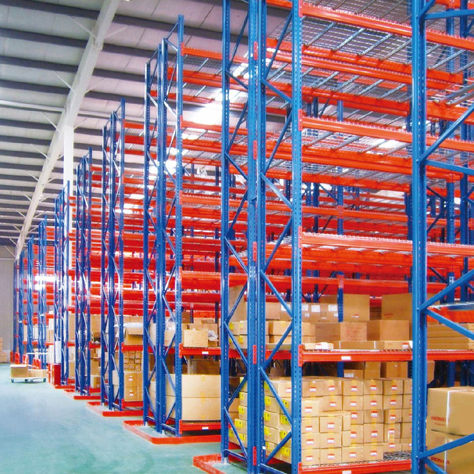 Factory Supply Cold Rolled Steel Heavy Duty Adjustable Narrow Aisle Racks Stable Bearing Design for Tight Passage Warehouse