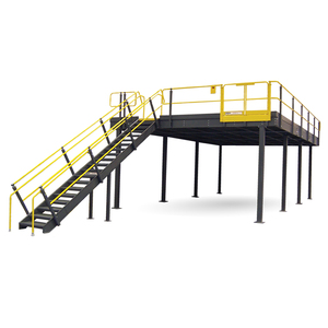 High Quality Rack-Supported Raised Platform Prefabricated Modular Steel Mezzanine Floor 1000kg/sqm Load Capacity Corrosion