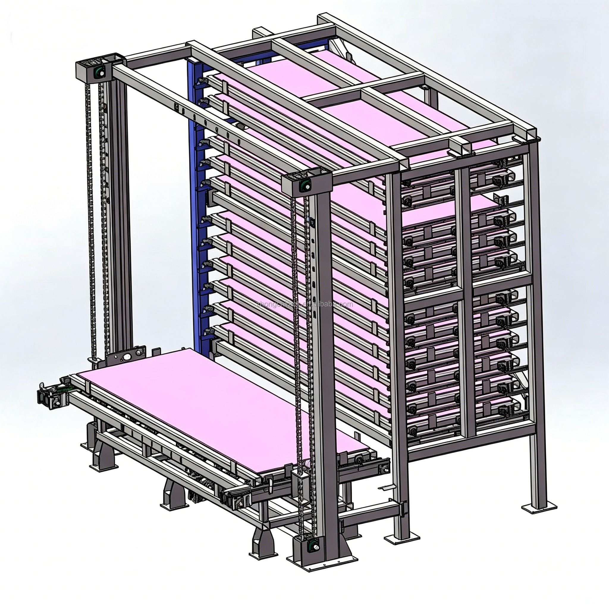 Intelligent Steel Sheet Metal Multi-Level Heavy Duty Storage Rack System High Load Capacity Automated Warehouse Solution
