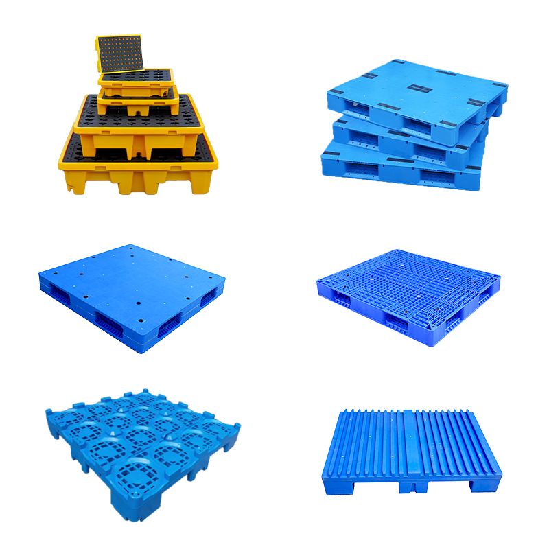 Heavy Load Euro Pallet 1200x1000 Single Faced Style With Solid Surface For Racking Ground Use Plastic Pallets