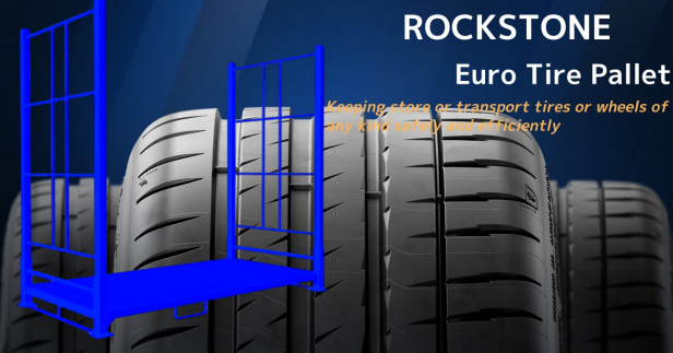 Stackable Tire Storage Rack Front View
