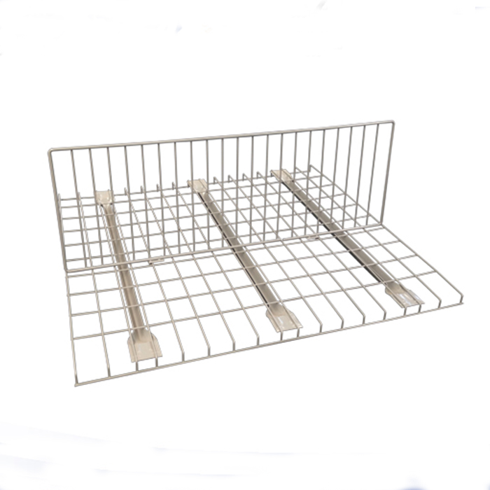 Galvanized Snap in Pallet Rack Bay Vertical Wire Mesh Dividers
