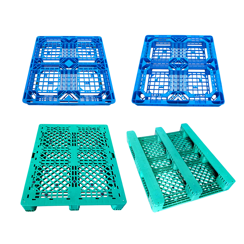 Preface 1200x1000 Light Duty HDPE 4-Way Entry Environmentally Friendly Euro Rack Open Bottom Deck Plastic Pallet