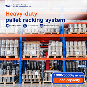 Industrial Heavy Duty Warehouse Racking System Steel Pallet Rack Adjustable Beam Storage System High Load Capacity
