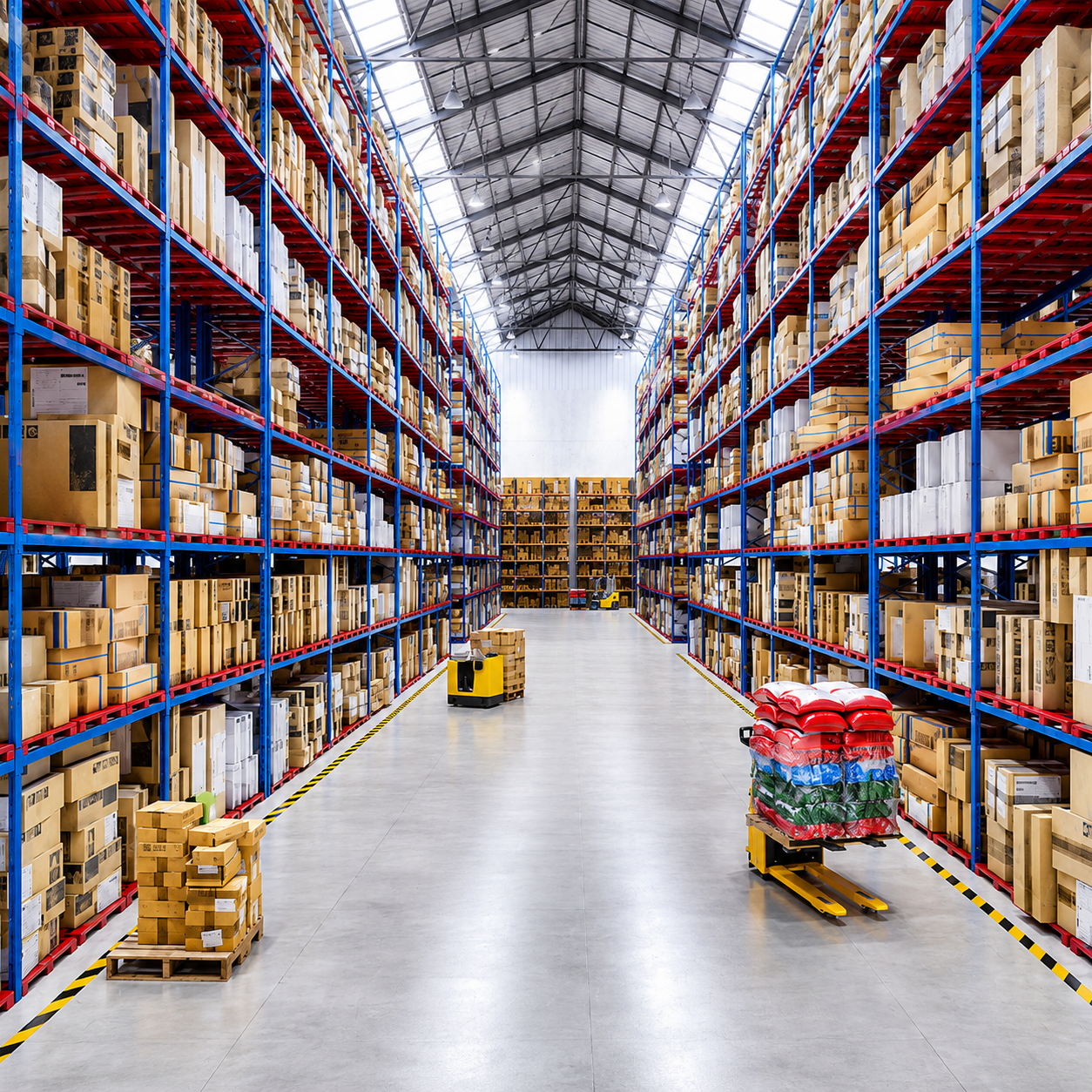 Schwerlastregal Steel Storage Rack Adjustable Multi-level Warehouse Heavy Duty Pallet Shelving System with High Loading