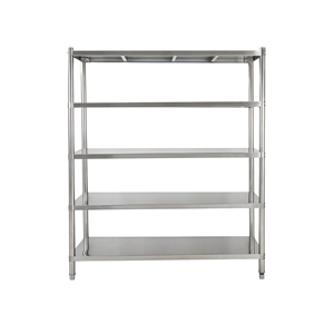 Customized Stainless Steel Countertop Shelving Units with Self-Cleaning Coating Modular Expandability Heavy-Duty Capacity