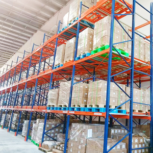 Industrial Push-Back Pallet Racks Heavy Duty Steel Storage System