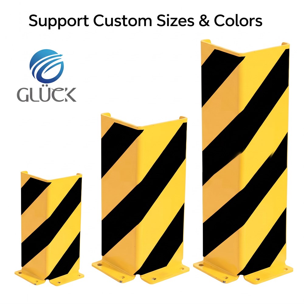 ISO 9001 HOT SALE PALLET RACKING PROTECTORS -U Style CORNER PROTECTION GRASH PROTECTION GUARDS WITH GUIDE ROLLERS