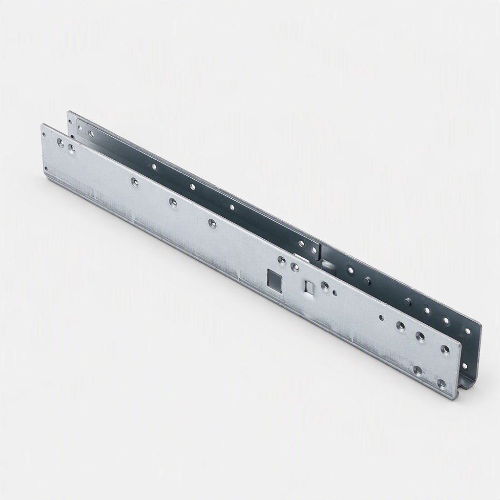 OEM Custom Precision Stamping U Shape Channel Bracket Galvanized Steel Hardware Industrial Shelf Support Rail Metal Parts