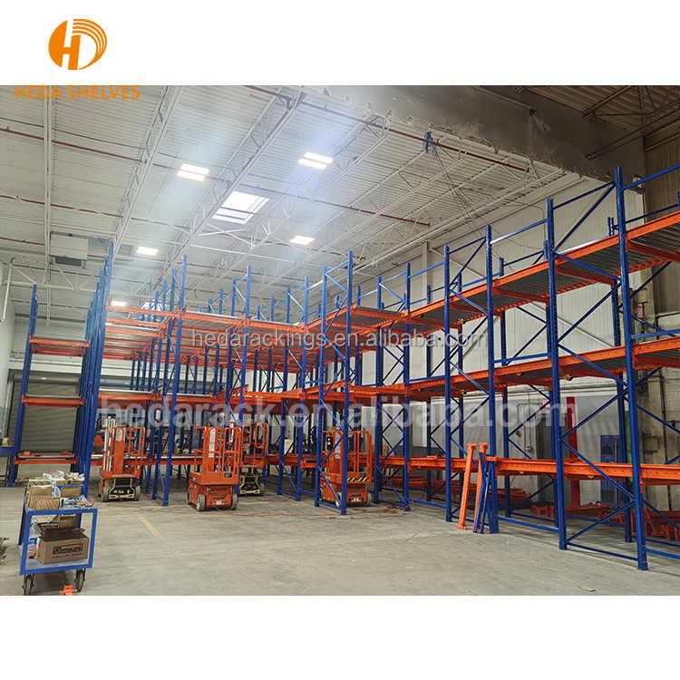 FIFO High Efficient Warehouse Storage Gravity Pallet Flow Racks Roller Rack/Pallet Flow Racking