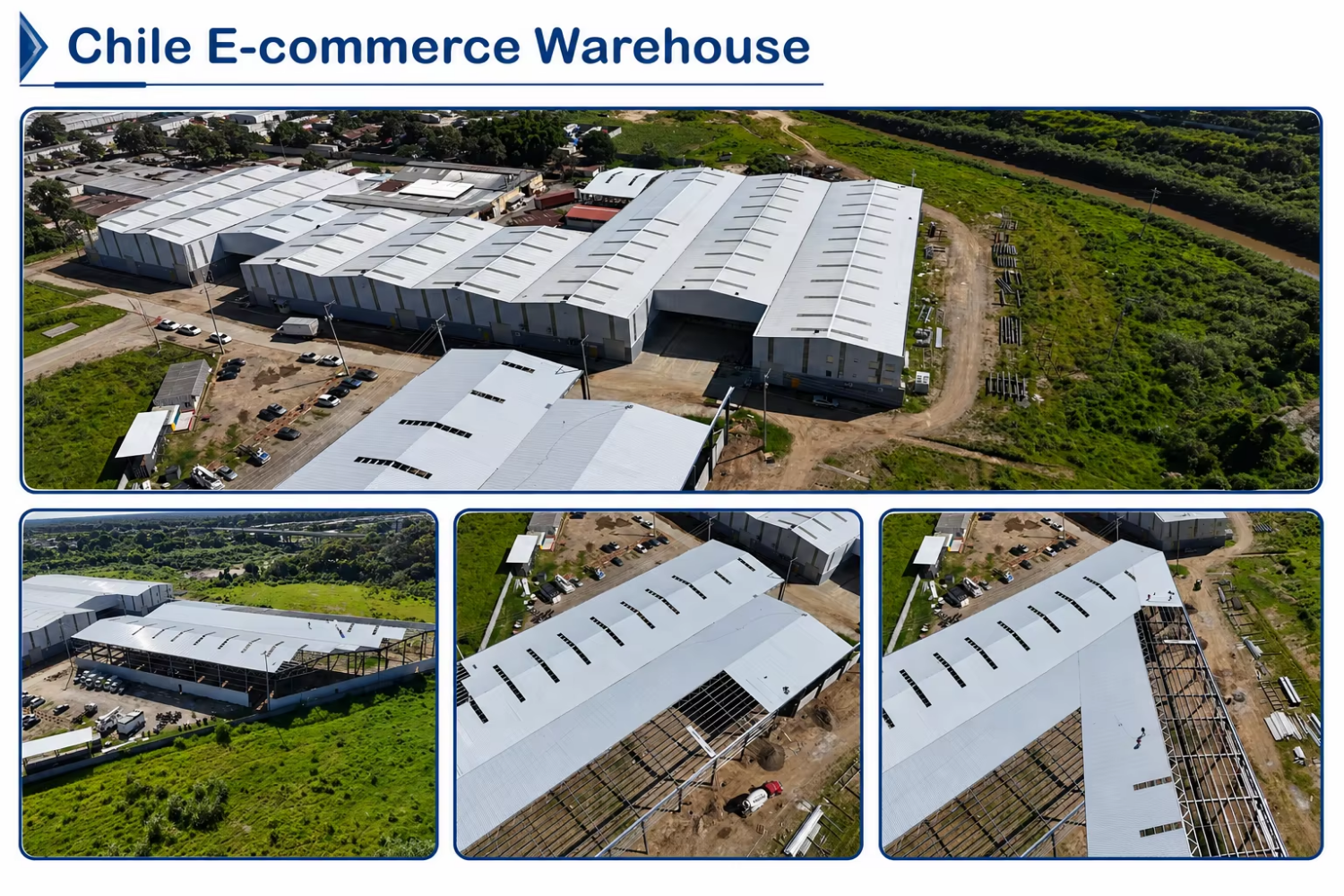 Prefabricated Steel Warehouse High Bay Storage Building Pallet Racking System Distribution Facility Space Planning