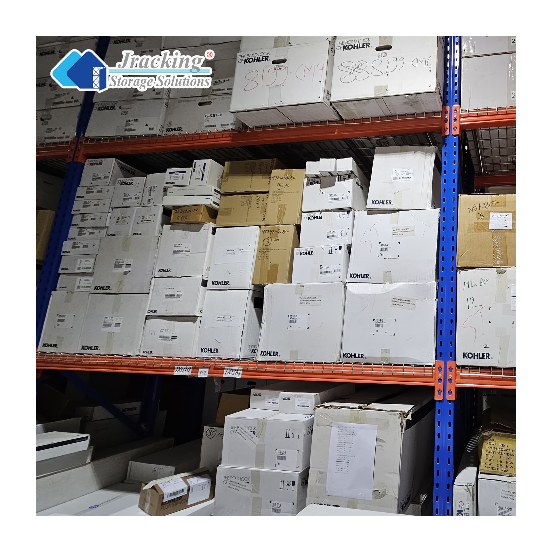Jracking EURO Standard Warehouse Storage Racks Heavy Duty Steel Pallet Racking System for Distribution