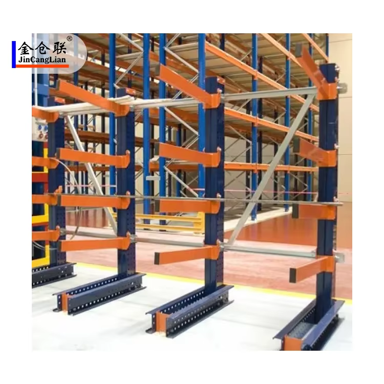 Heavy-Duty Steel Warehouse Racks 5-Layer Corrosion Protected Cantilever Storage Shelf