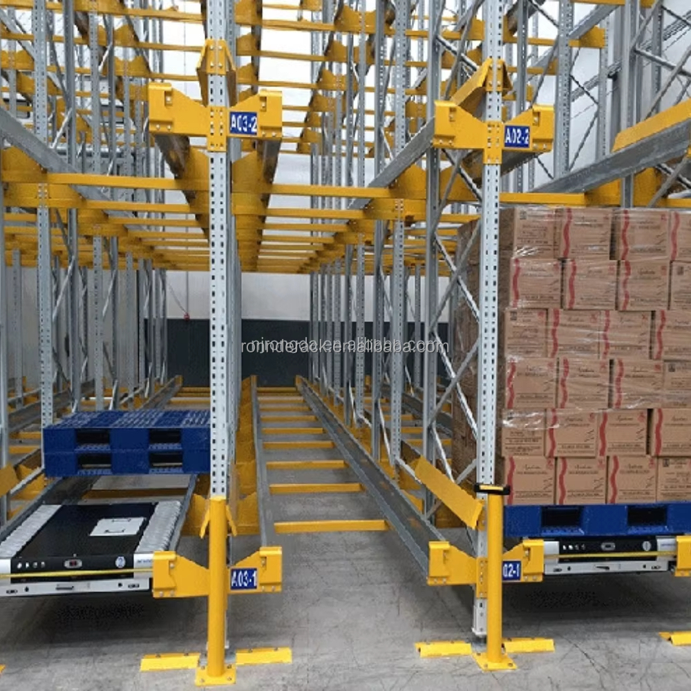 Heavy Duty Automatic Two Way Radio Shuttle Pallet Rack, Runner Car Warehouse Storage Racking System for FIFO LIFO