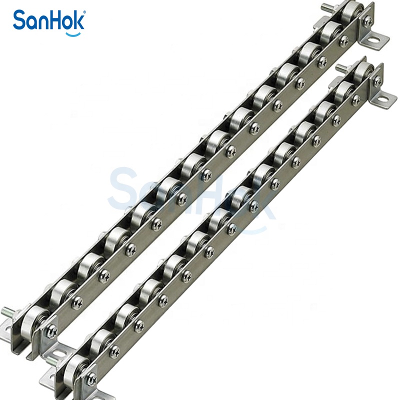 Industrial Customizable Stainless Steel Flow Rail Roller Track for Logistic/Sorting and Pallet Rack Shelving FIFO System
