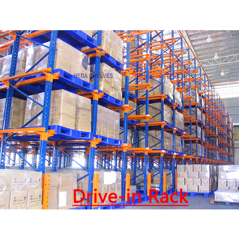 High Density Drive-In Pallet Rack Warehouse Storage System Drive in Rack Pallet Racking Double Deep Pallet Racks
