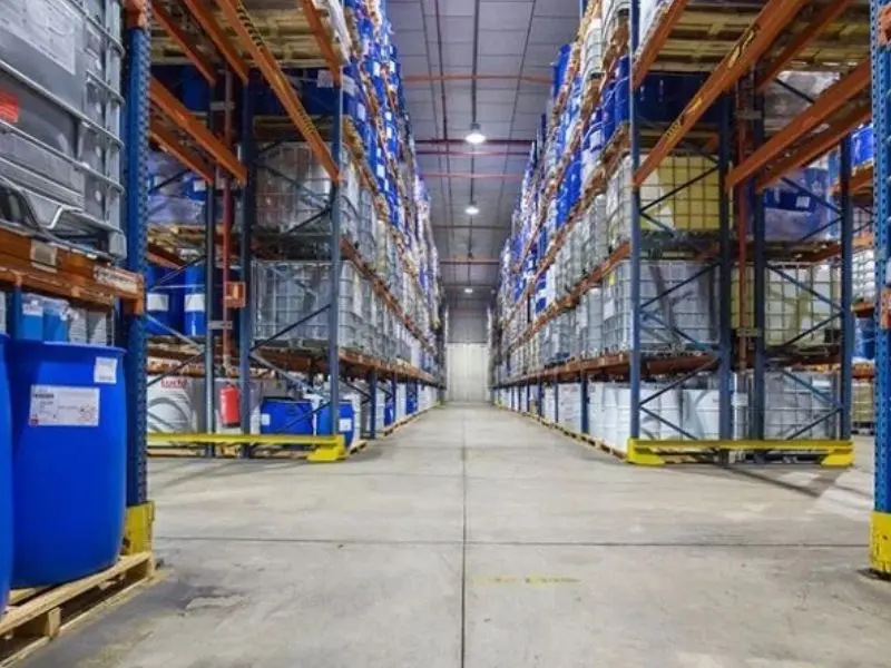 Chemical warehouse storage racking