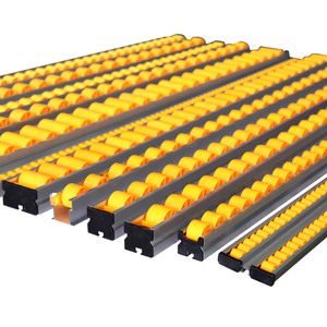 Gravity Flow Rail Roller Track PE ABS Wheel 200KG Load Carton Flow Rack