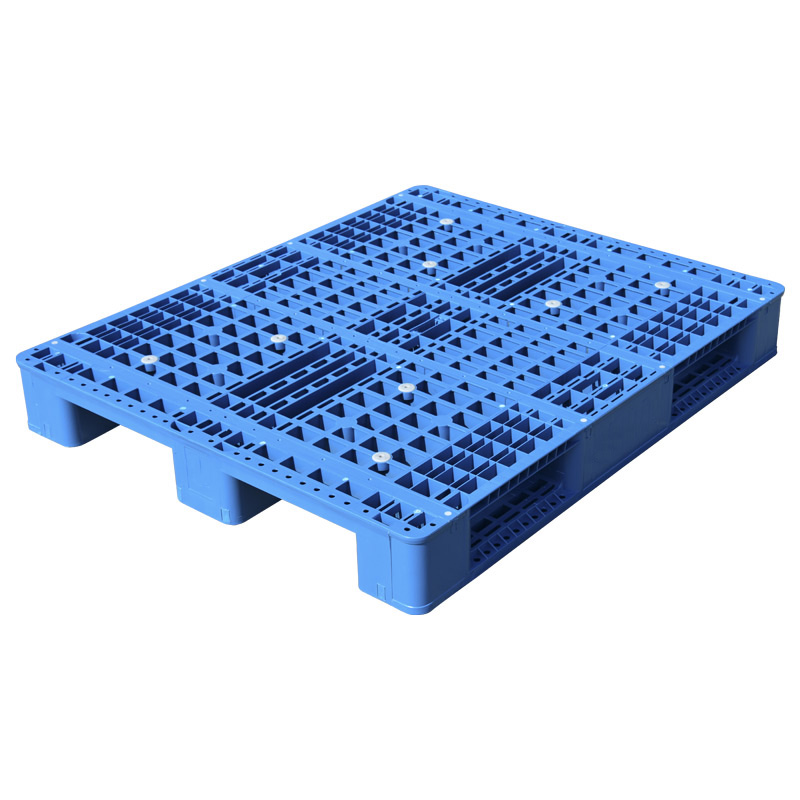 Warehouse Storage Strong 4-Way Vented Perforated Open Deck 3-Leg Rackable Euro Pallet ISO Certified for Racking System