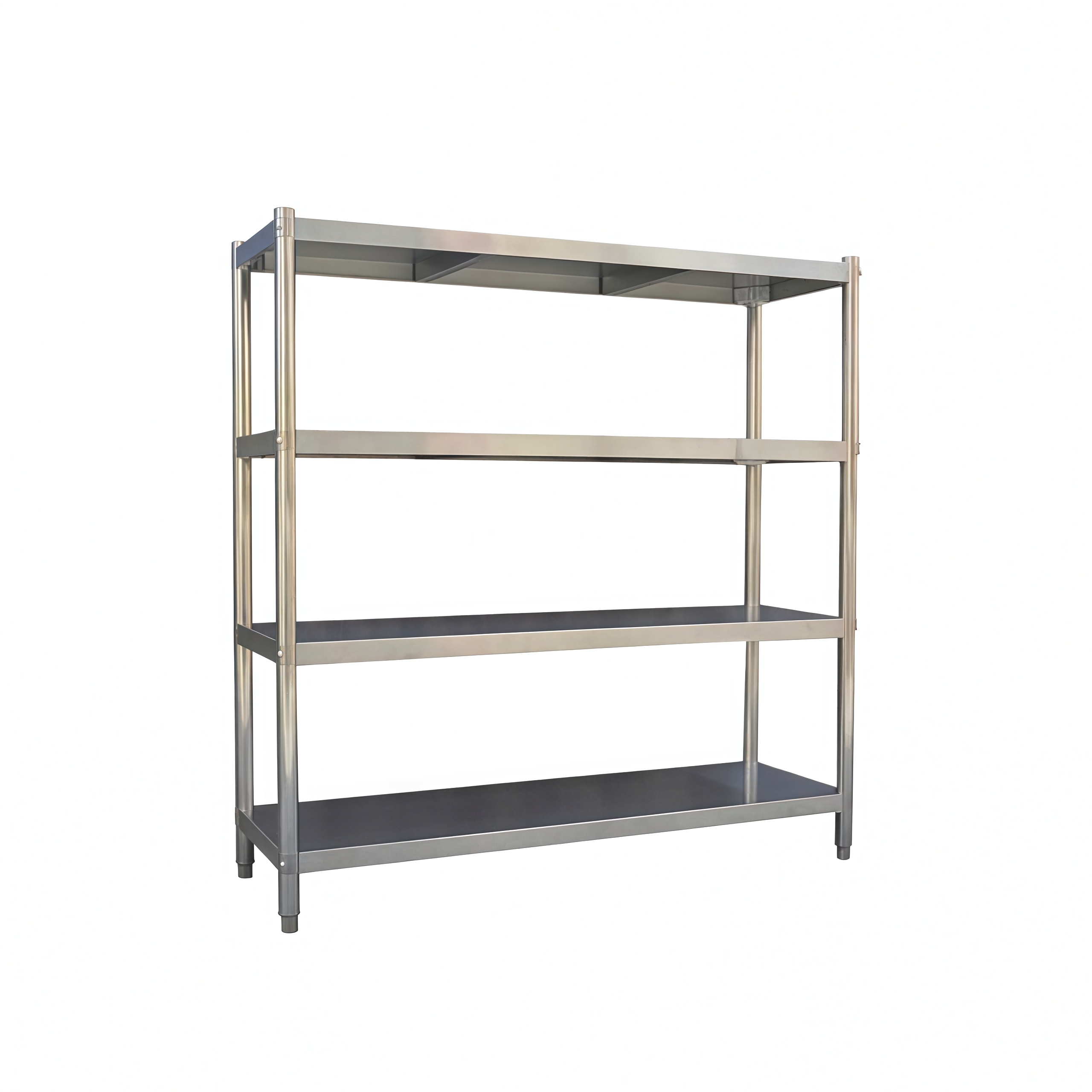 Customized Stainless Steel Countertop Shelving Units with Self-Cleaning Coating Modular Expandability Heavy-Duty Capacity