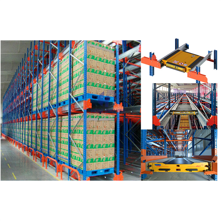 Automated Storage System Semi-Automatic Rack Warehouse Shuttle System Pallet Shuttle Rack FIFO System
