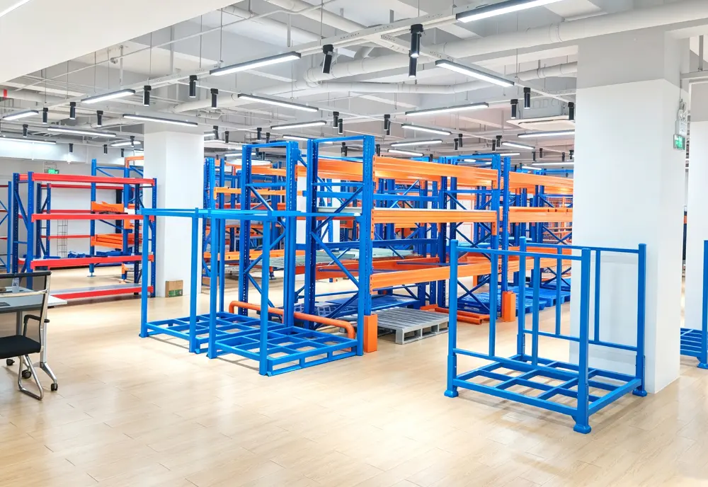 Cantilever rack arm and column welding section