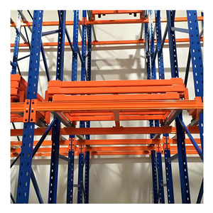 DJ Heavy Duty Pallet Racking Storage SystemSteel Warehouse Gravity Push Back Roller Sliding Rack with Corrosion Protection