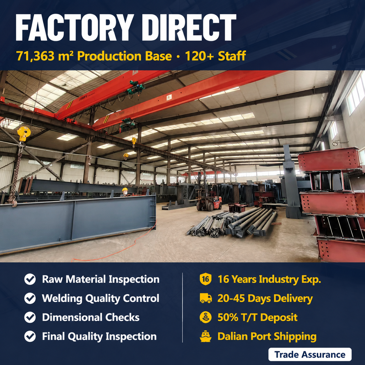Steel Warehouse Rack Systems Storage Steel Warehouse with Shelving Units and Steel Stairs for Warehouse