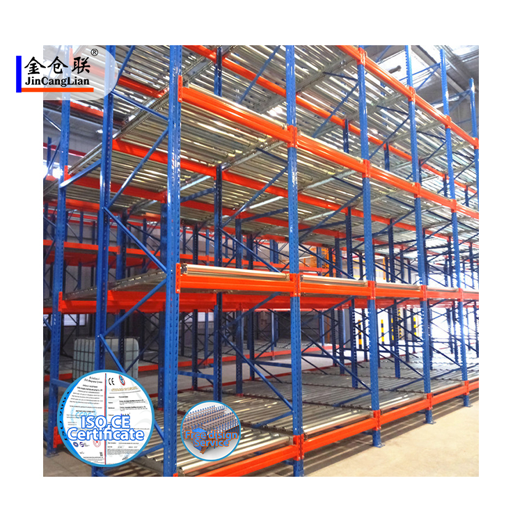 Gravity Pallet Racking Gravity Roller Shelf Heavy Duty Lightweight Heavy Duty Shelf