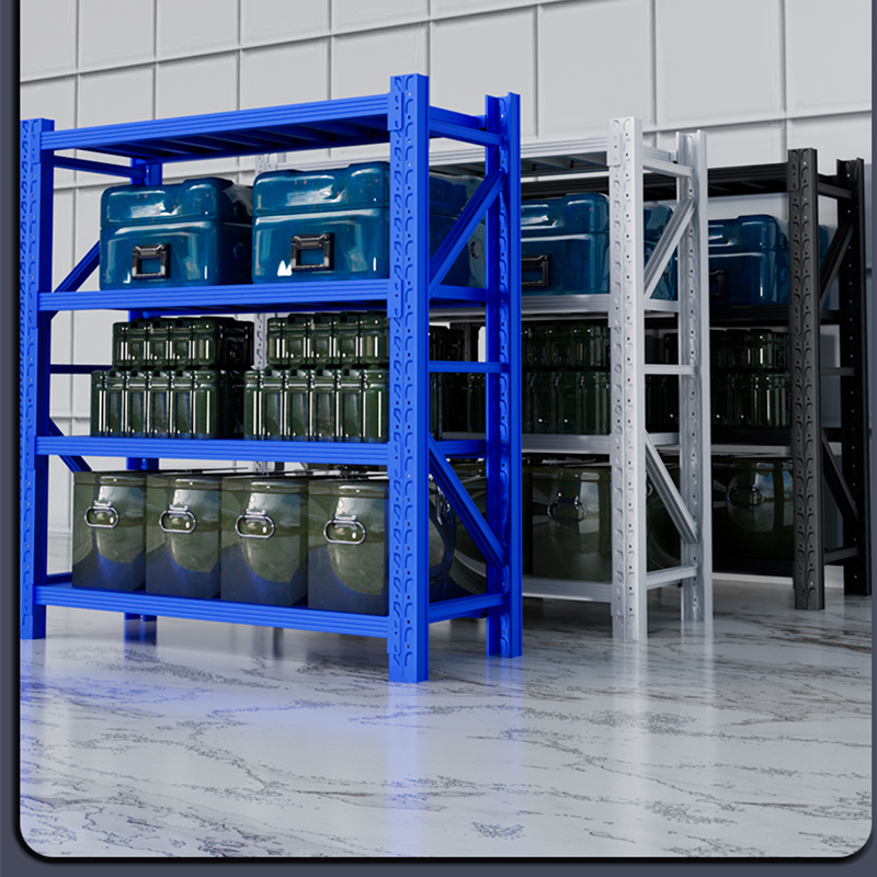 Double Deep Heavy Duty Pallet Rack 6 Meters High Metal Shelving Display Rack Option Powder Coated Corrosion Protection for