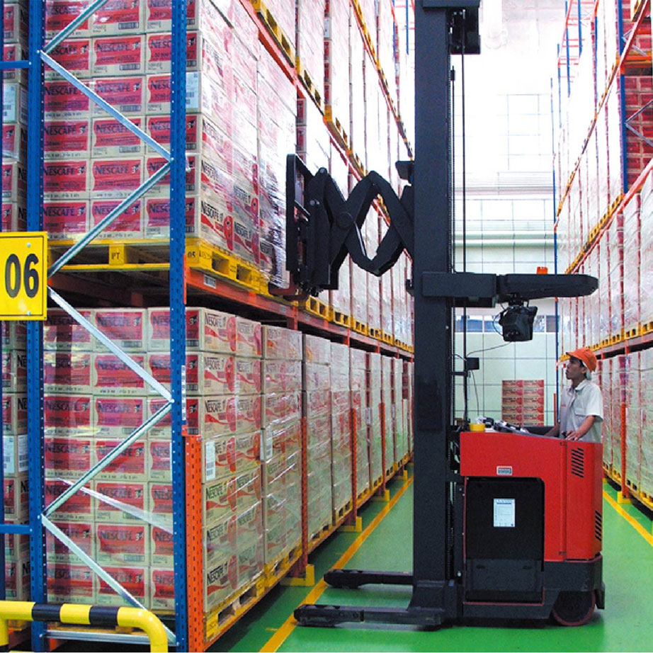 Adjustable Double Deep 5-Layer Steel Powder Coated Heavy Duty Corrosion Protection High Density Industrial Pallet Shelving