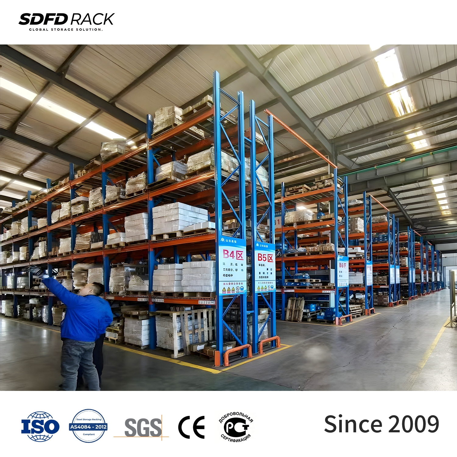Factory Direct 3000kg High Load Metal Pallet Racking Industrial Steel Pallet Rack System for Warehouse Storage Heavy Goods