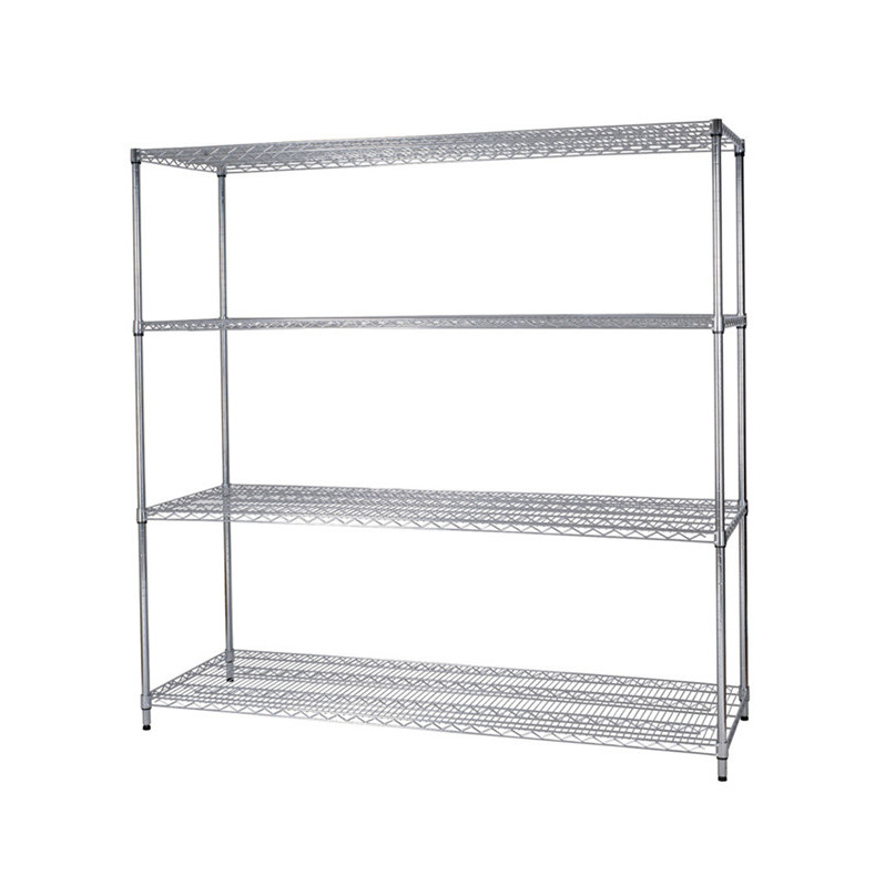 Industrial Commercial Wire Metal Shelving Rack Chrome Plated Carbon Steel High Capacity Eco-Friendly Durable Modern Living Shoes
