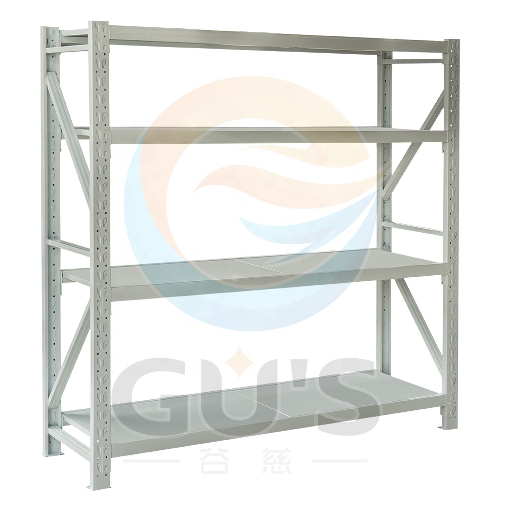Industrial Boltless Racking System Light &amp; Medium Duty Stackable Pallet Rack Metal Garage Shelves for Warehouse Pallet Storage