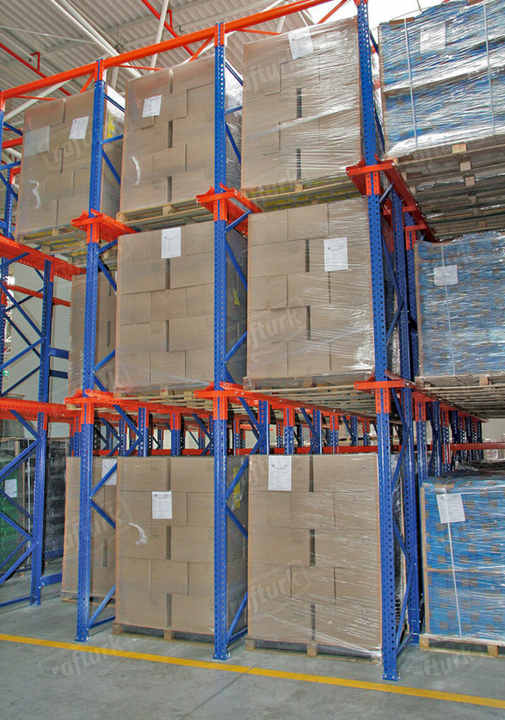 Direct Factory High-Density Double Deep Metal Shelf Durable Pallet Storage Rack Free Layout Design for Warehouses Iron Material