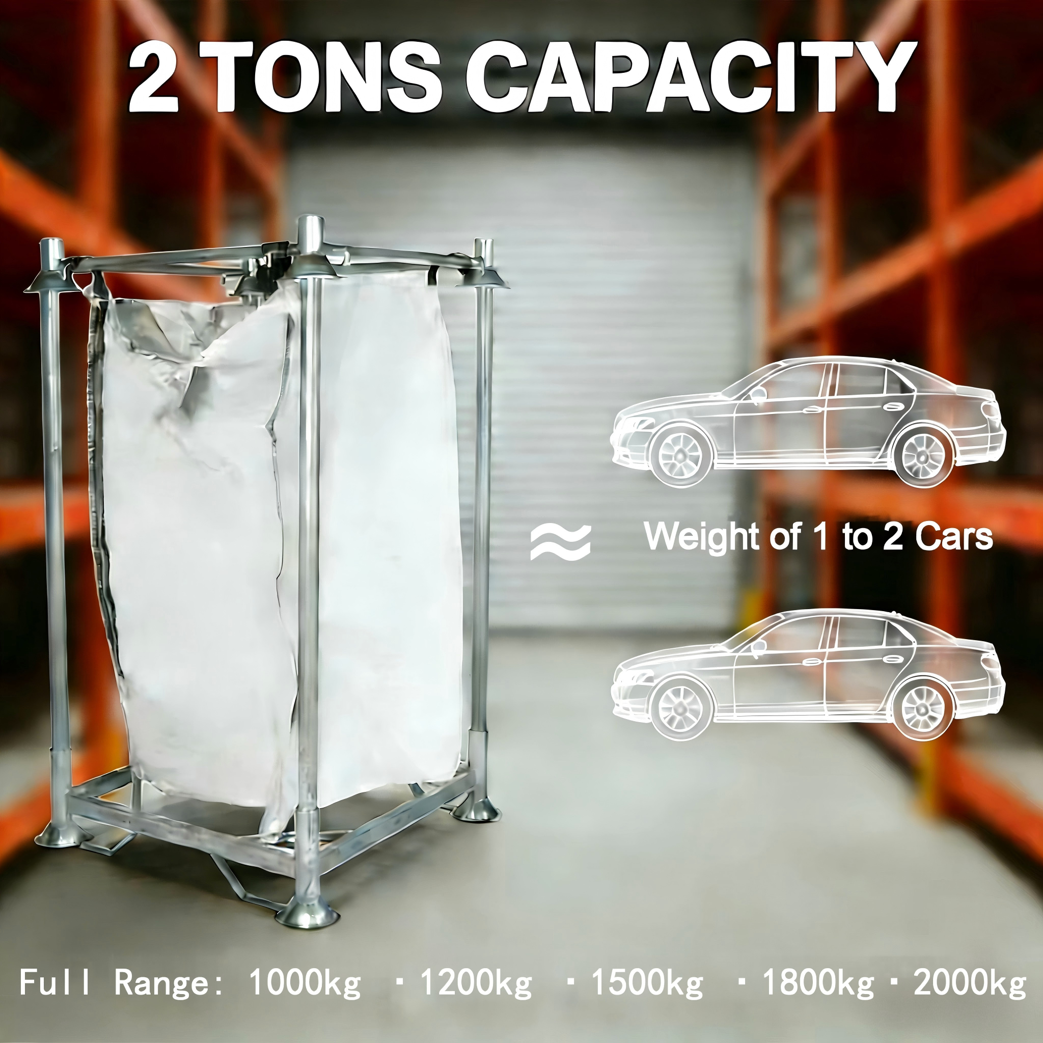 M3-1.5T Post Pallet Rack Big Bag Stacking Rack Shelves Double Stacking Solution for Warehouse Storage Cargo&amp;Storage Equipment