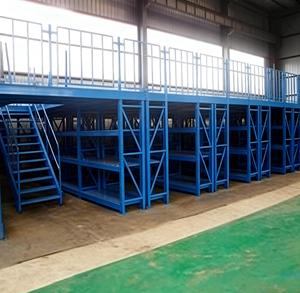 Industrial Multi-Layer Mezzanine Floor Racks Warehouse Storage Kits